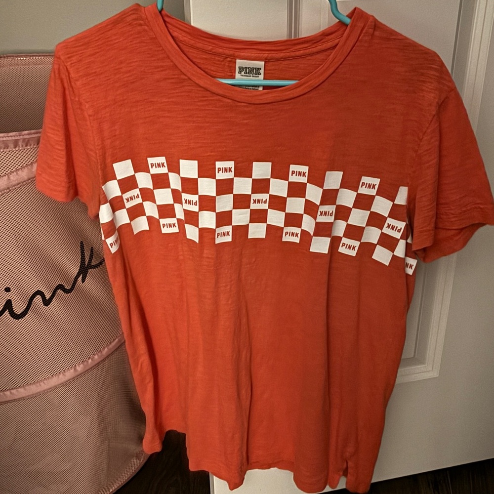 VS PINK Checkered Tee